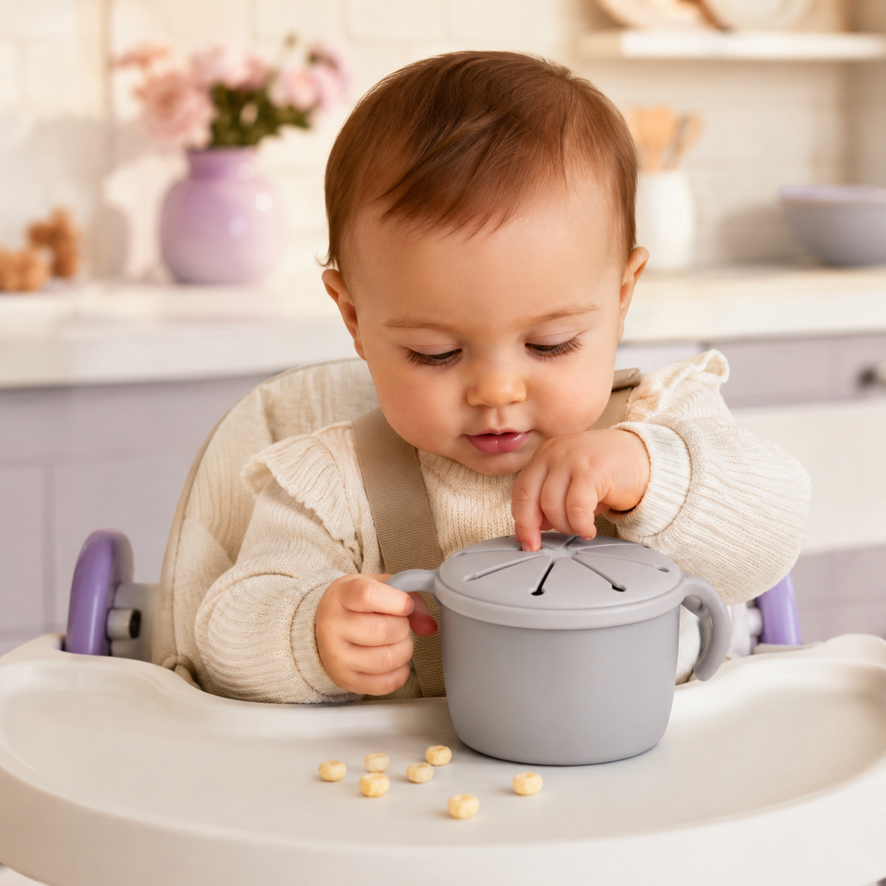 Spill-Proof Snack Cup | Beyond Mush