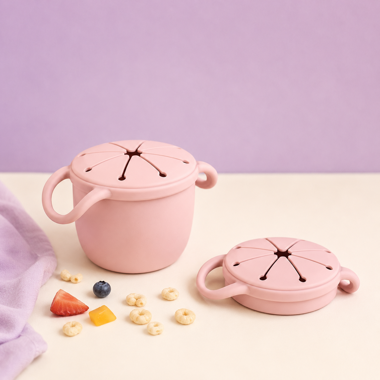 Spill-Proof Snack Cup | Beyond Mush