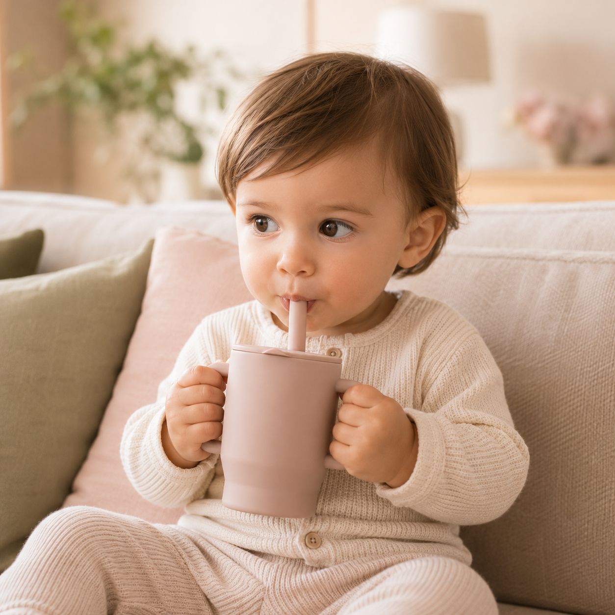 Straw Training Cup with Handles | Beyond Mush