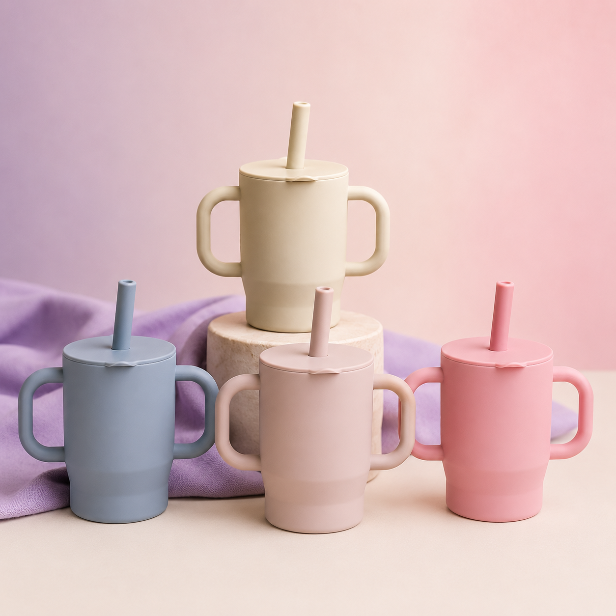 Straw Training Cup with Handles | Beyond Mush