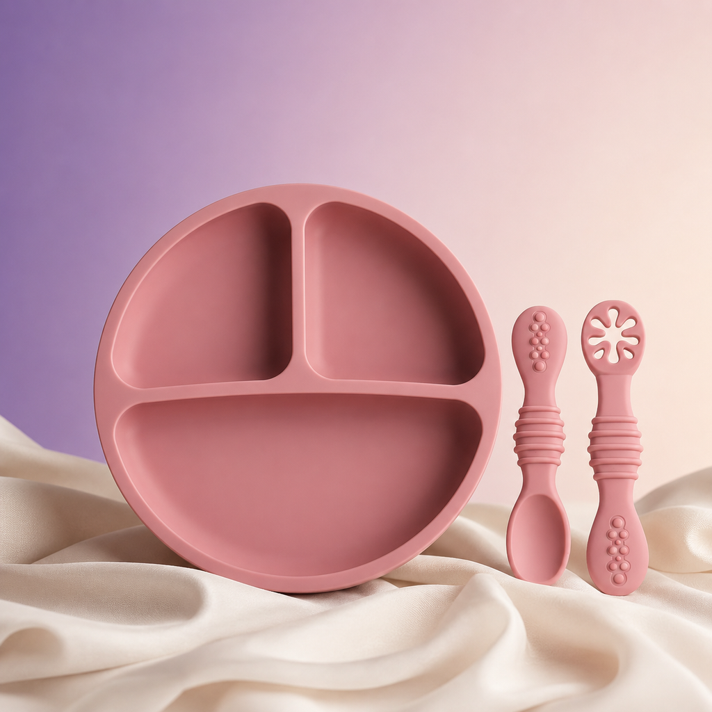 Suction Plate with Spoon & Fork | Beyond Mush