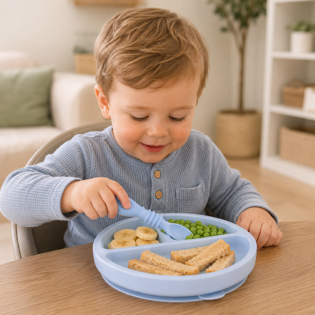 Suction Plate with Spoon & Fork | Beyond Mush