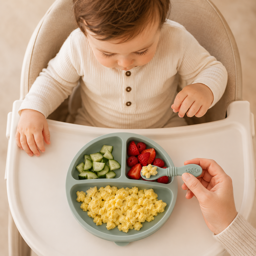 Suction Plate with Spoon & Fork | Beyond Mush