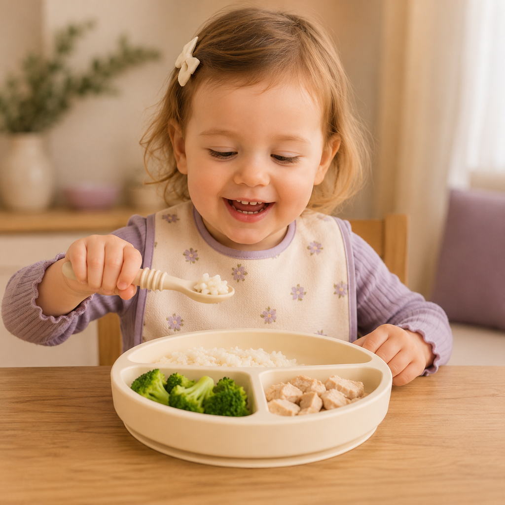 Suction Plate with Spoon & Fork | Beyond Mush