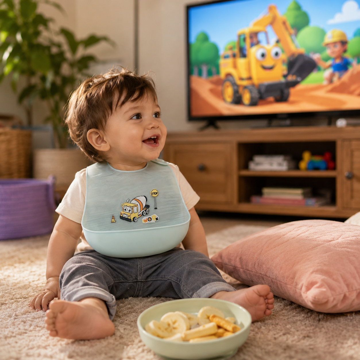Waterproof Cartoon Print Bib | Beyond Mush